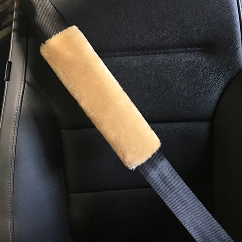 Universal Plush Car Shoulder Strap Withshoulder Pad, Preventing Shoulder Strain While Driving