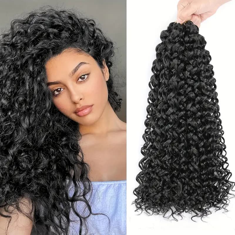 Spring Coiled Crochet Hair Wig Long Curls