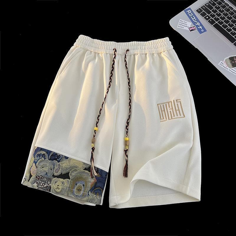 Five-Point Shorts Mens Short Trousers Sports-Casual Running Ice-Silk Quick-Drying Beach Pants Capris Outerwear
