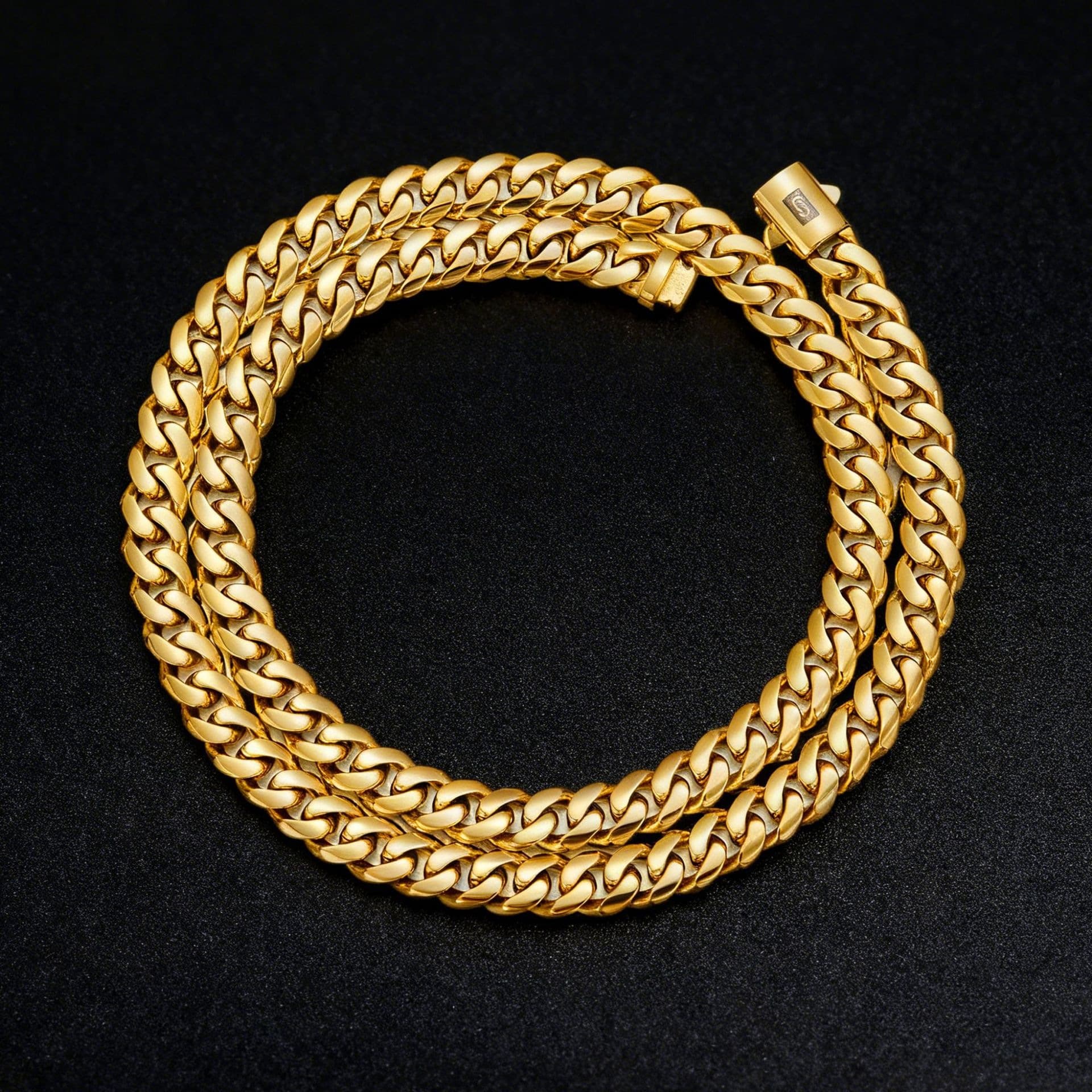 Europe And America Hip-hop Electroplating Stainless Steel Chain