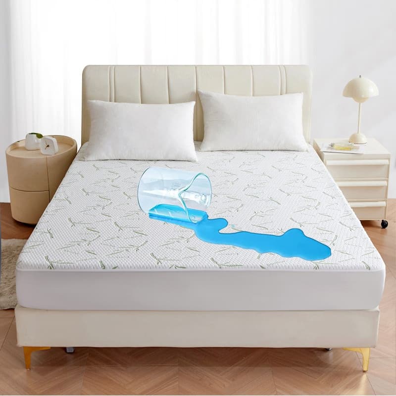 Bamboo Fiber Air-Layer Waterproof Fitted Sheet