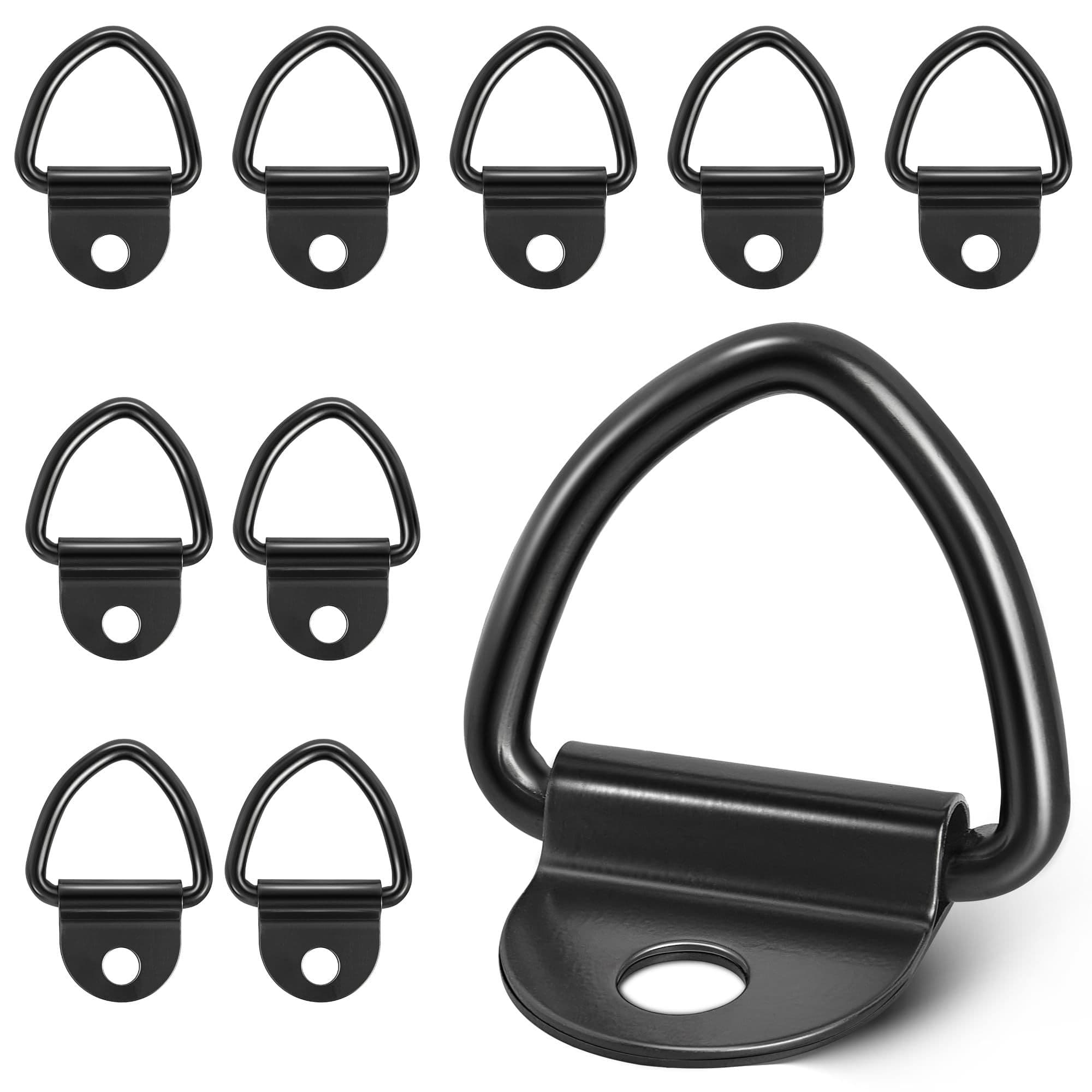 10 Pack Bed Tie Down Anchors V Rings 992lb Surface Mounting On Bed Desk Rail For Trailer Cargo Truck Hook Bolt Anchor Point Lashing V