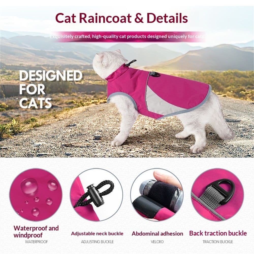 Dog/cat Jacket Outdoor Indoor Activities Waterproof Windproof Reflective Dog Cold Weather Winter Coat Vest Autumn Pet Apparel For Small Medi — alternate view