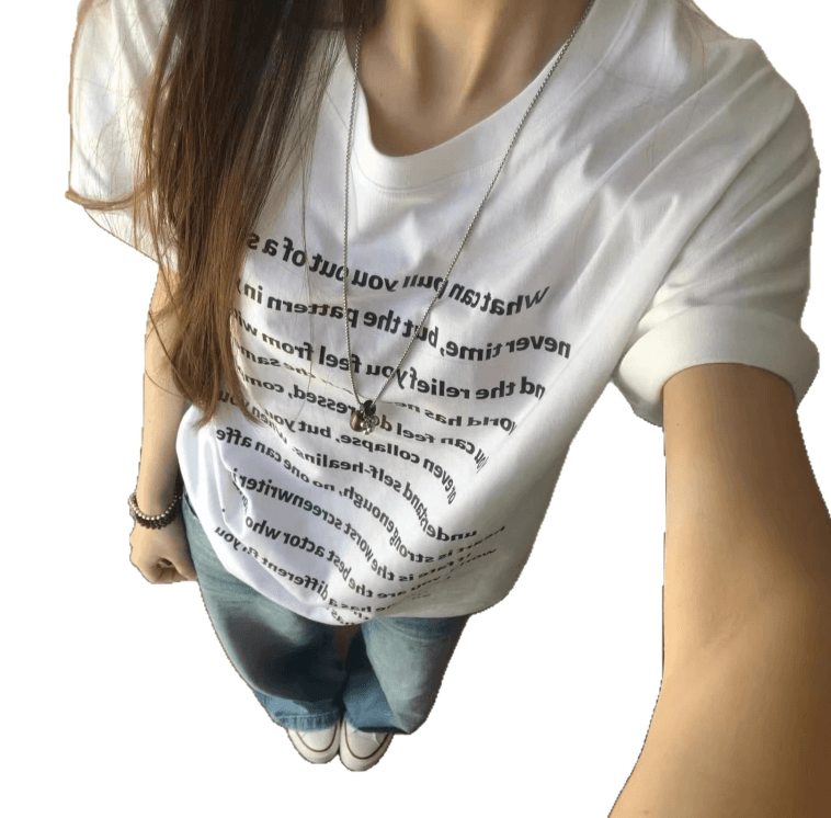 Casual Loose Fit Cotton T