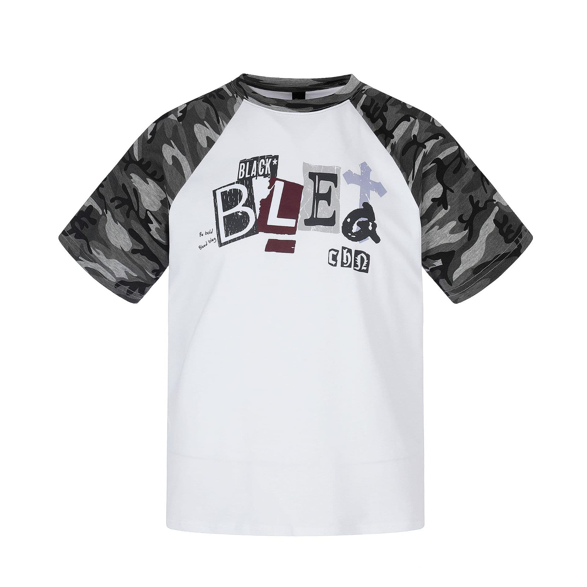 Camouflage Raglan Sleeve Men's T