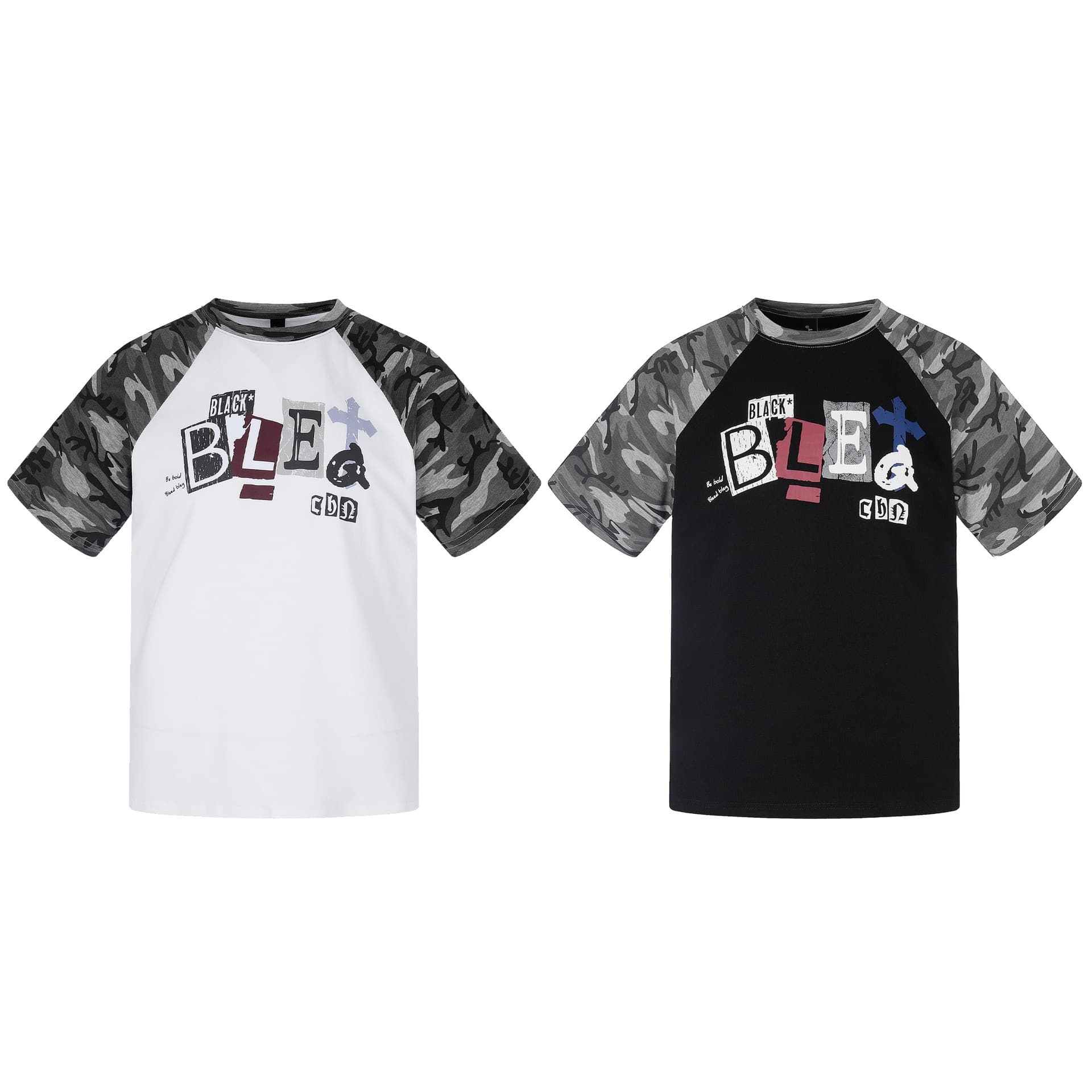 Camouflage Raglan Sleeve Men's T — alternate view