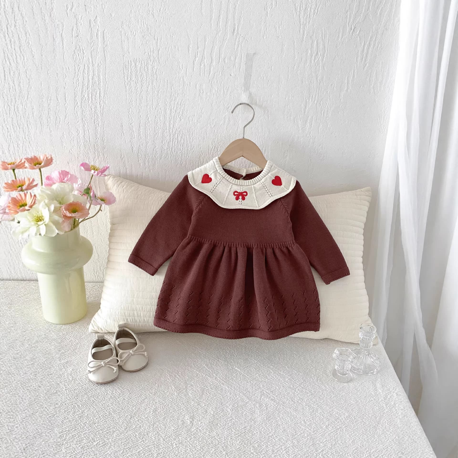 Baby Clothes Spring Autumn Knit Dress For Girls, New Autumn Fashion Long Sleeve Outfit