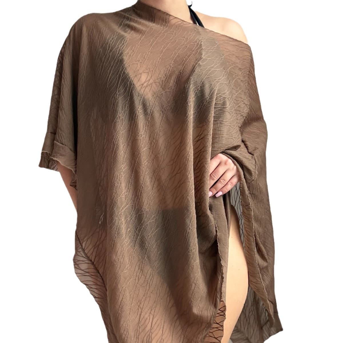 Brown Top Swimsuit — alternate view