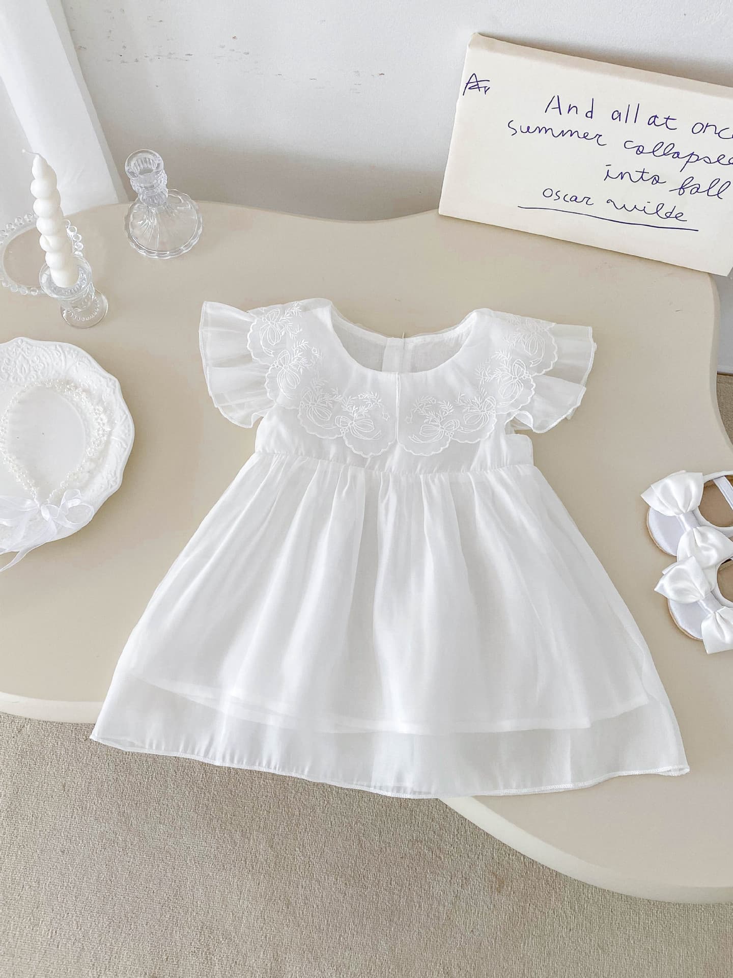 Baby Girls Summer Dress Princess Dress Birthday Outfit Infant Sleeveless Dress For Little Girls — alternate view