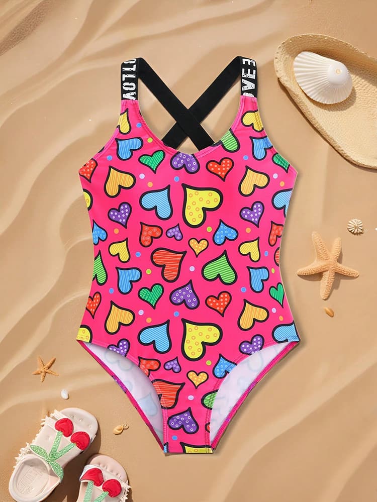 Cute Children's Swimsuit For Kids, Girls Bikini Beach One — alternate view